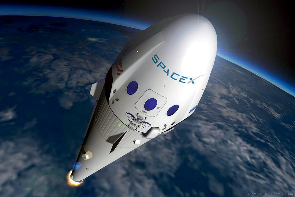 ESPAÇO - Foguete da SpaceX: o sonho é levar a raça humana até Marte