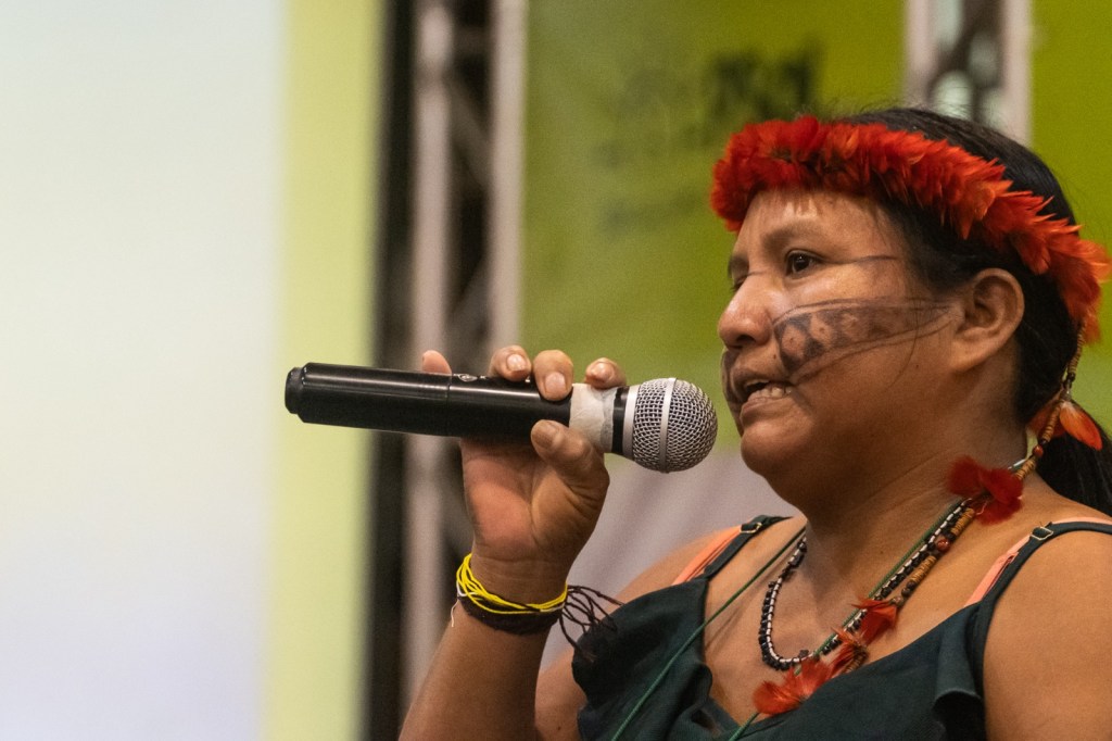 Maria Leusa, líder do povo Munduruku, do Pará: ameças fizeram com que saísse da tribo