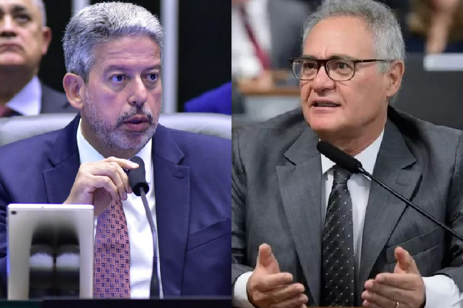 O presidente da Câmara dos Deputados, Arthur Lira (PP-AL), e o senador Renan Calheiros (MDB-AL)
