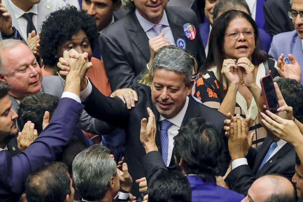 ACLAMADO - Arthur Lira, reeleito em 2023: a maior votação da história da Casa