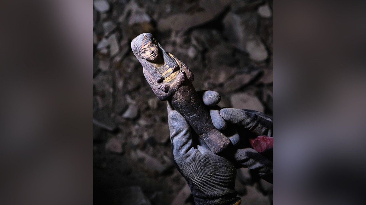 RELÍQUIA - Estatueta encontrada nas escavações: inspiração em Pedro II