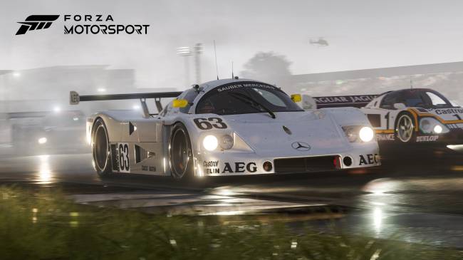 Efeitos durante as corridas na chuva contribuem para o tom realista do game -