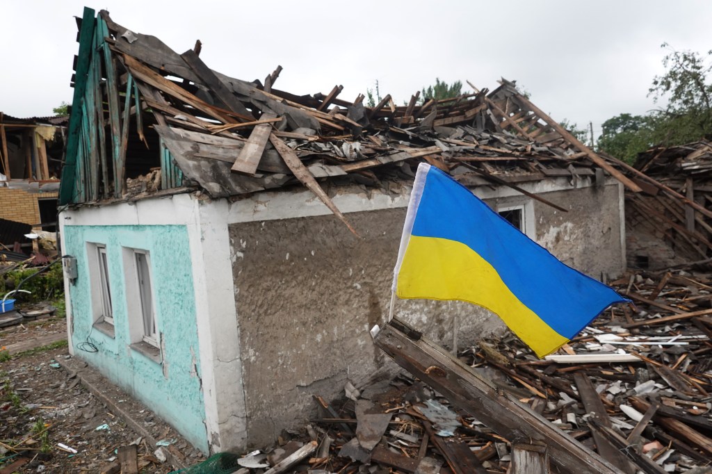 Bandeira da Ucrânia - Guerra na Ucrânia