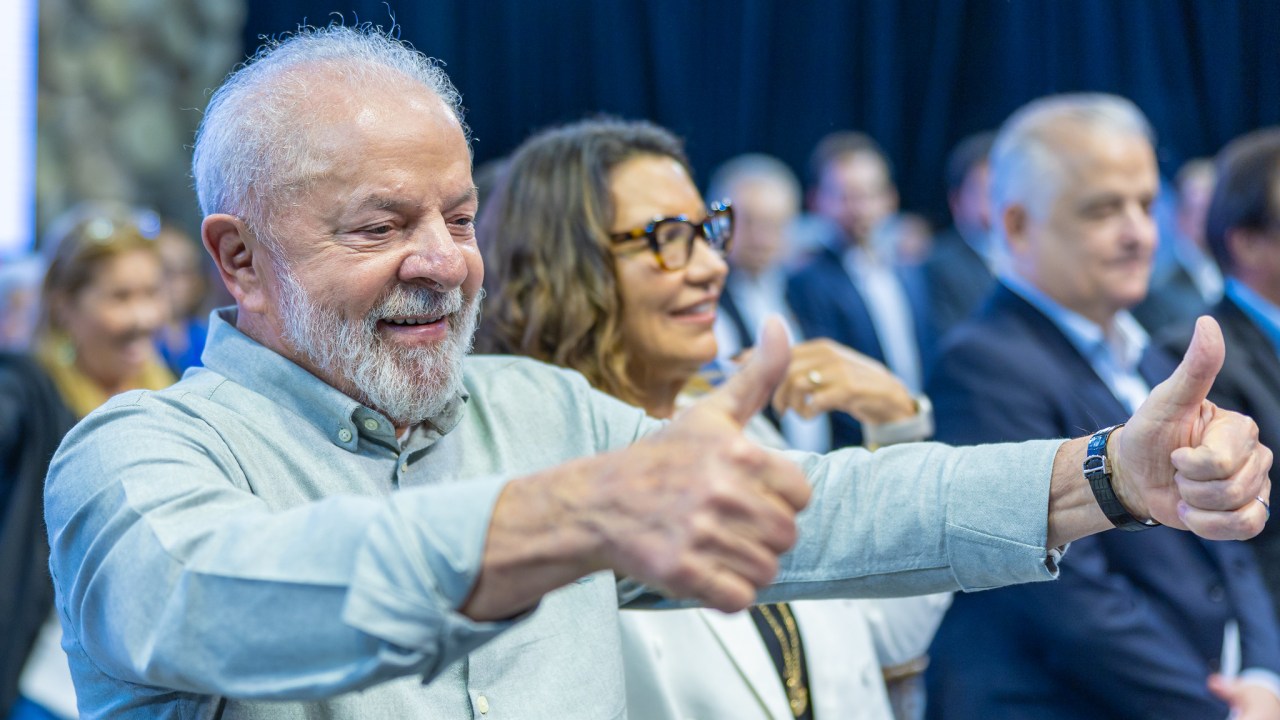 O presidente Luiz Inácio Lula da Silva: líder na corrida para 2026