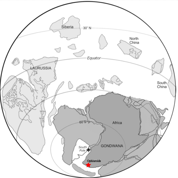 GONDWANA - África do Sul: no supercontinente o país se localizava próximo a região polar