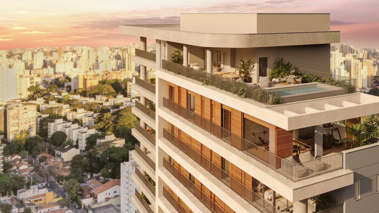 Imagem aérea do residencial de alto padrão que será construído pela Nortis Incorporadora na Vila Beatriz, região do Alto de Pinheiros, em São Paulo