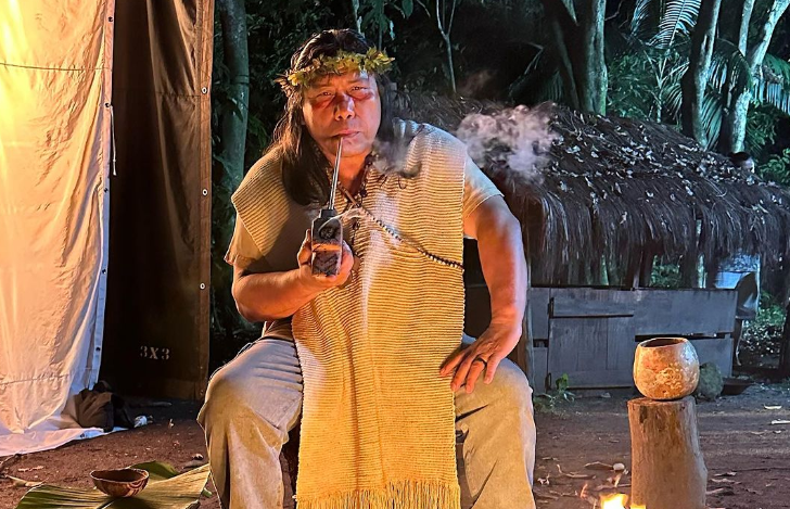 O indígena Daniel Munduruku, que disputou uma vaga na ABL