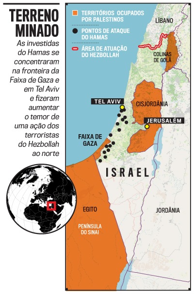 mapa Israel