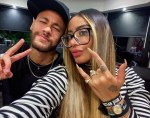 Neymar e a irmã Rafaella Santos