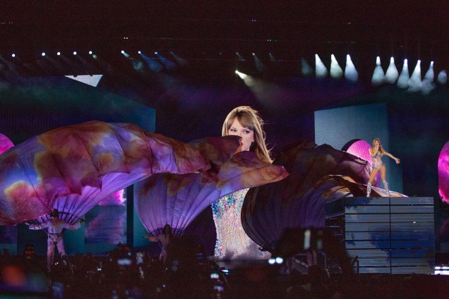 Taylor Swift na primeira noite da turnê 'The Eras' em São Paulo, no Allianz Parque, em 24 de novembro