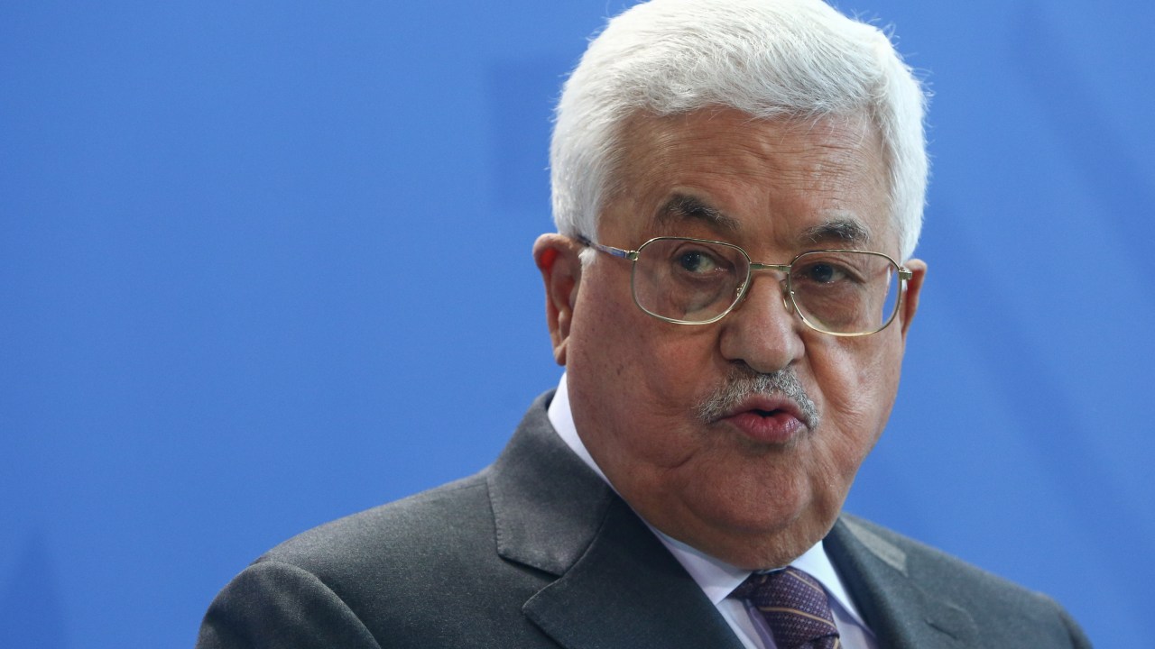 O presidente da Autoridade Nacional Palestina, Mahmoud Abbas (24/03/2017)