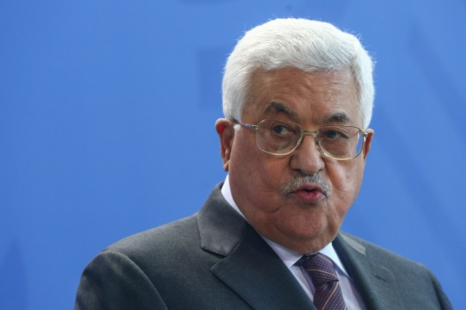 O presidente da Autoridade Nacional Palestina, Mahmoud Abbas (24/03/2017)