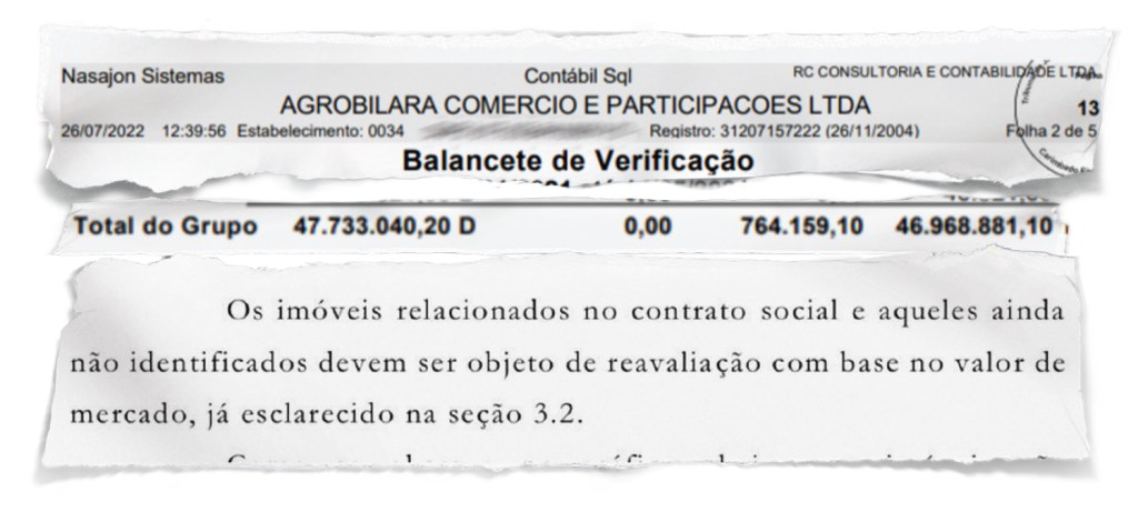 CÁLCULO - Trecho da ação: a conta sobre o valor do patrimônio será refeita