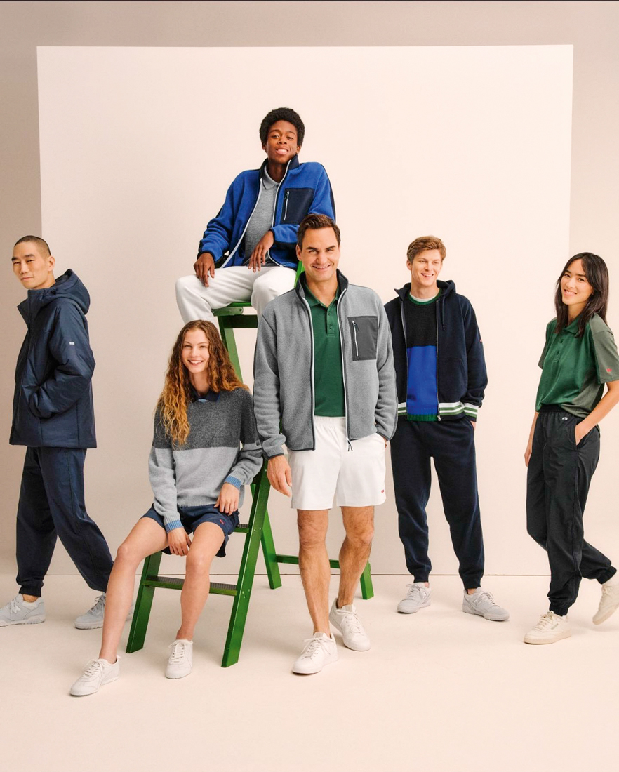 Roger-Federer.jpg ELEGÂNCIA - Roger Federer: coleção da Uniqlo leva sua assinatura