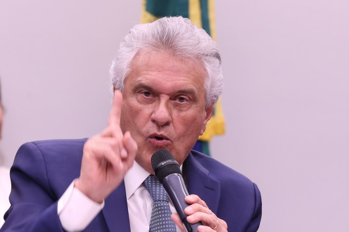 Brasília (DF) 31/05/2023  Governador de Goiás, Ronaldo Caiado durante  audiência pública na  CPI do MST. Foto Lula Marques/ Agência Brasil.