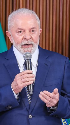 O presidente Lula durante última reunião ministerial de 2023 - 20/12/2023