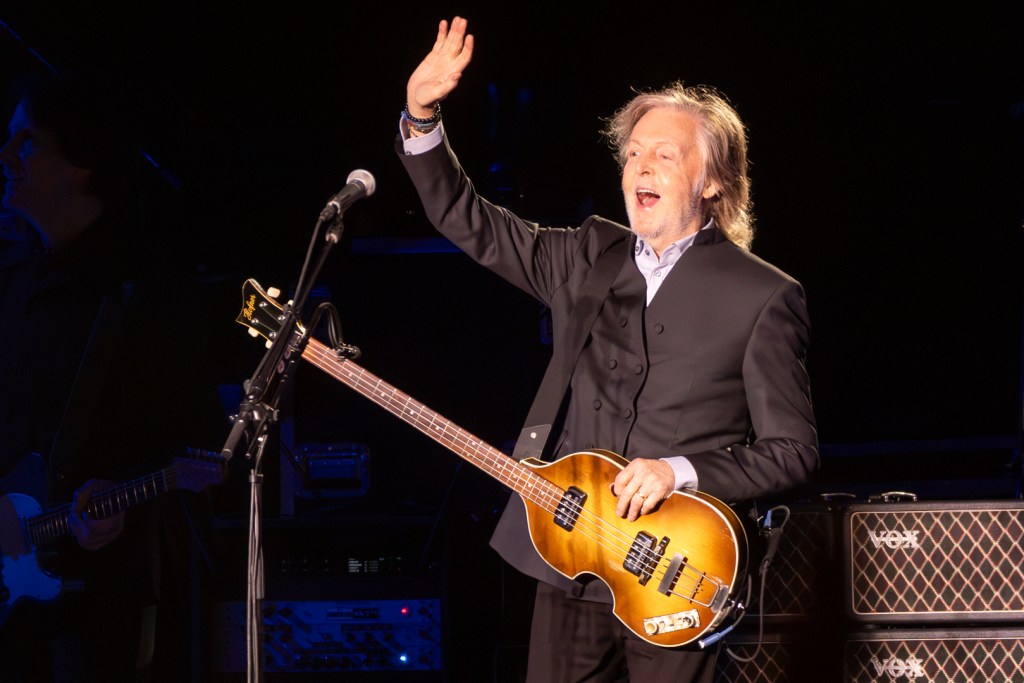 Paul McCartney se apresenta no Allianz Parque, em São Paulo, em 07/12/2023