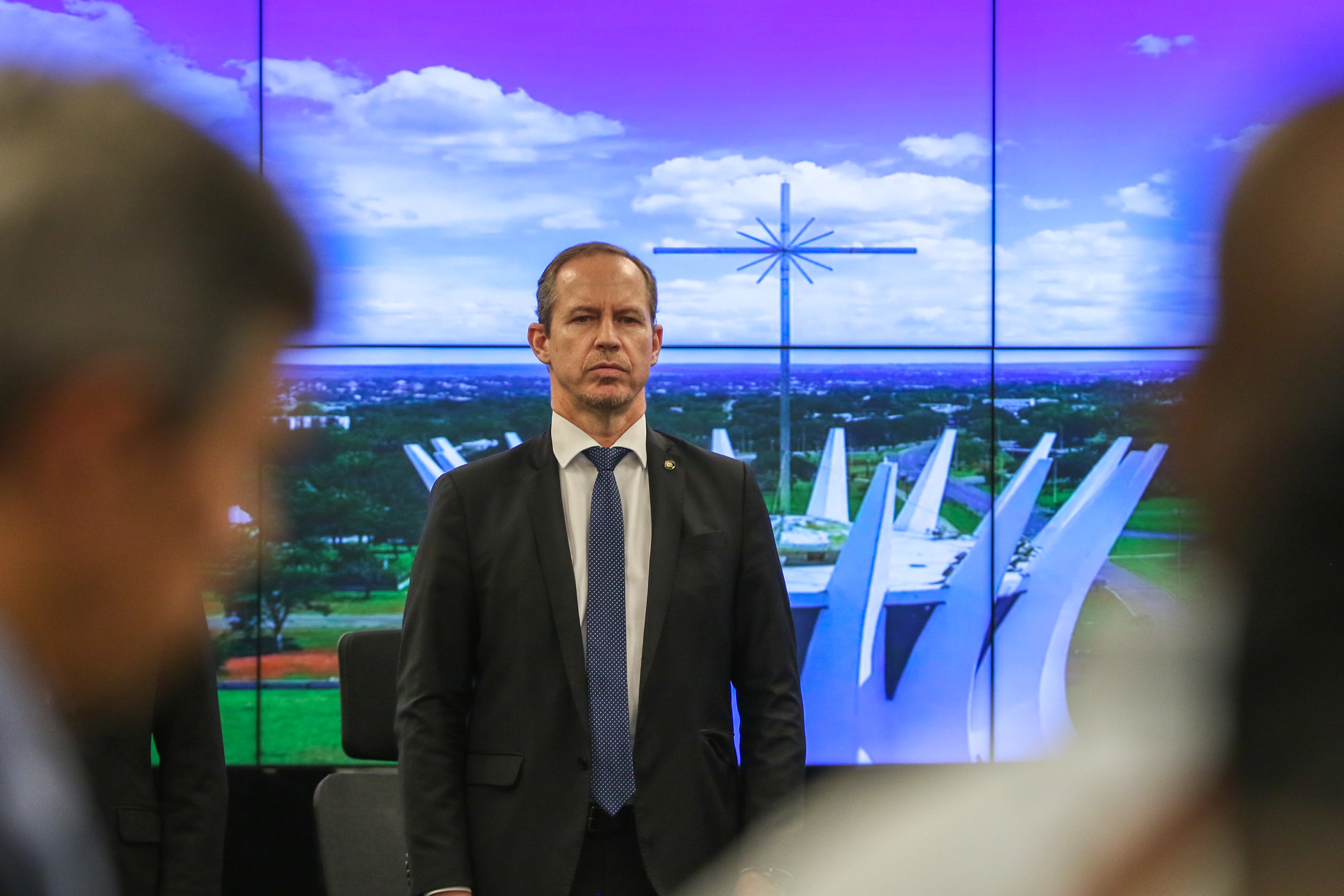 Brasília(DF), 19/12/2023 – O Secretário-executivo do MJ Ricardo Cappelli, no lançamento do site e aplicativo Celular Seguro. Foto:Wilson Dias/Agência Brasil