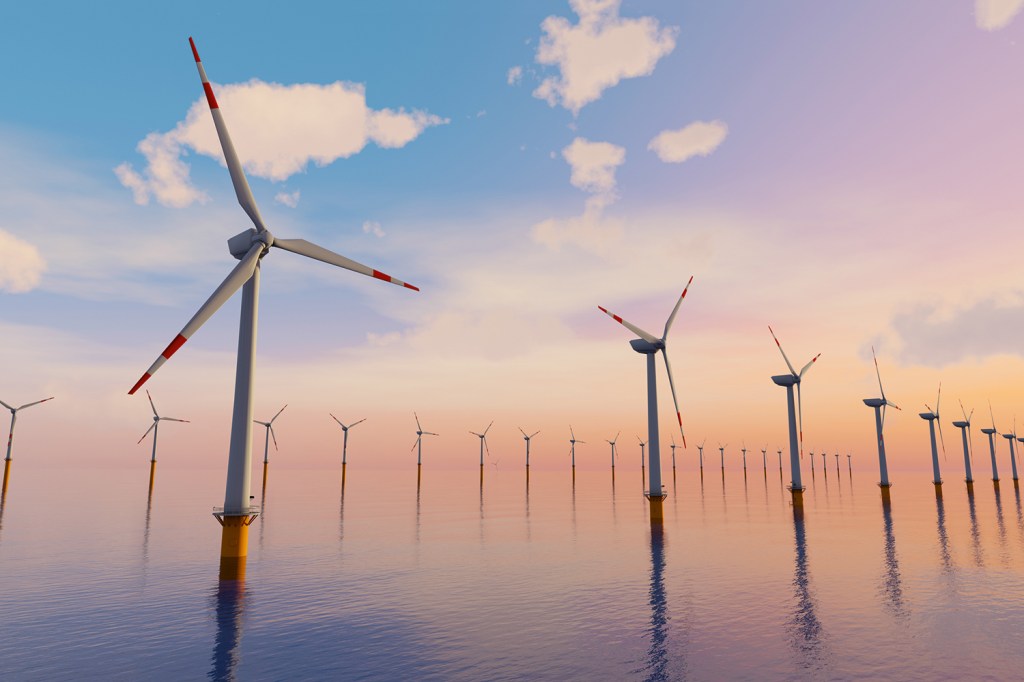 NOVA FRONTEIRA - Turbinas no mar: os parques offshore representam 7% da energia eólica no mundo