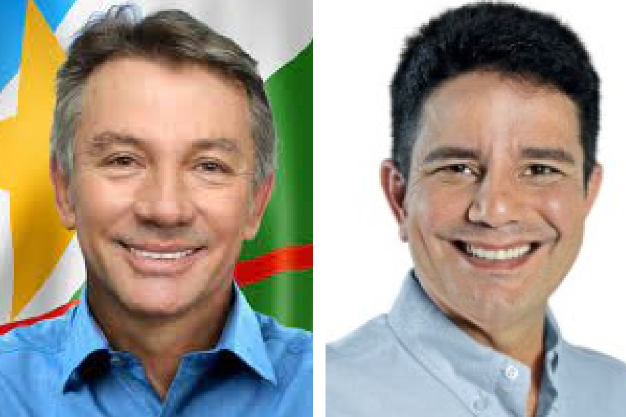 Os governadores Antonio Denarium (Roraima) e Gladson Cameli (Acre)