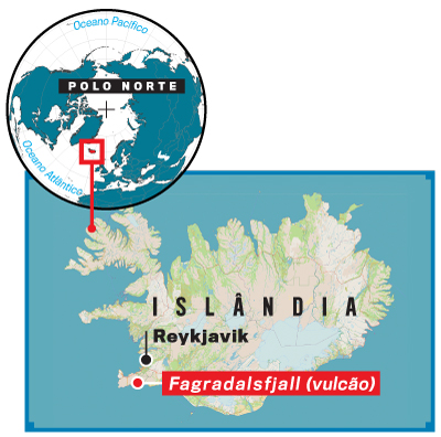 mapa Islândia