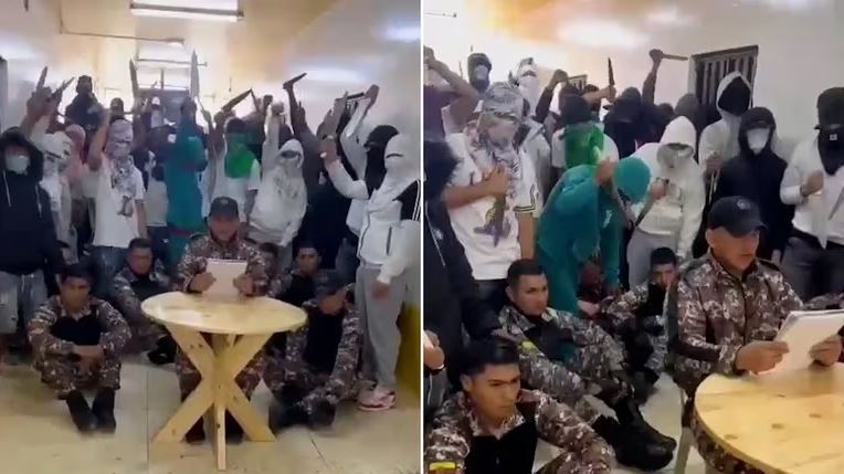 Agentes penitenciários sequestrados durante onda de violência no Equador
