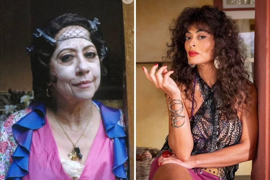 Fernanda Montenegro e Juliana Paes como a cafetina Jacutinga