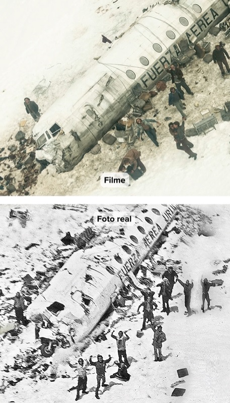 ‘A sociedade da neve’: surpreendente comparação entre realidade a ficção