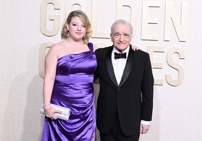 Martin Scorsese trouxe a filha Francesca Scorsese para a cerimônia