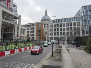 A região de Fleet Street, em Londres, em obras de revitalização A região de Fleet Street, em Londres, em obras de revitalização
