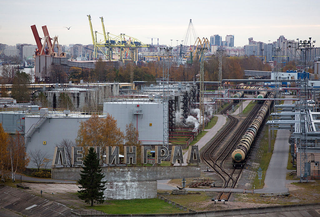 The Petersburg Oil Terminal CJSC fuel and oil storage terminal stands at the Big Port of Saint-Petersburg in Saint Petersburg, Russia, on Monday, Oct. 17, 2016. Oil tanker rates jumped to a four month high as traders booked the most cargoes for the time of year on record, offering signs that Middle East producers could be adding barrels to the market just before OPEC embarks on its deepest output cuts in eight years. Photographer: Andrey Rudakov/Bloomberg via Getty Images