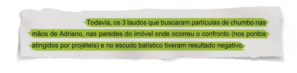 Rasg-2ª-dupla.psd NEGATIVO - Exames não encontraram vestígios de chumbo nas mãos de Adriano