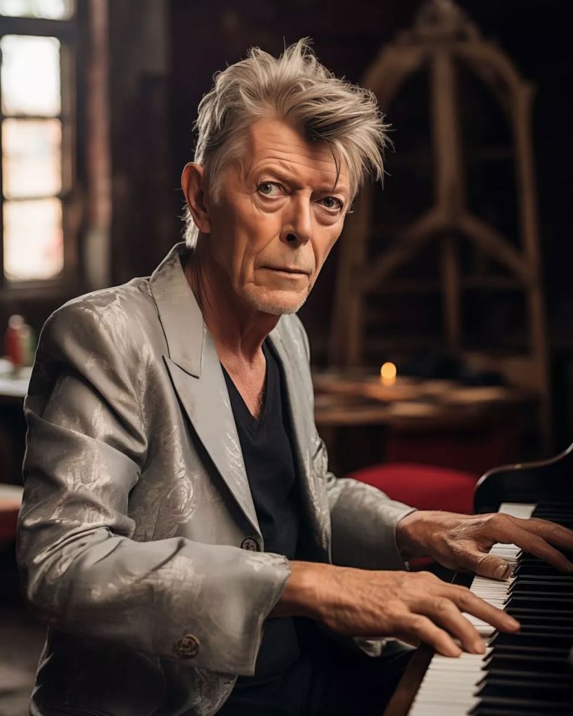 David Bowie recriado em inteligência artificial