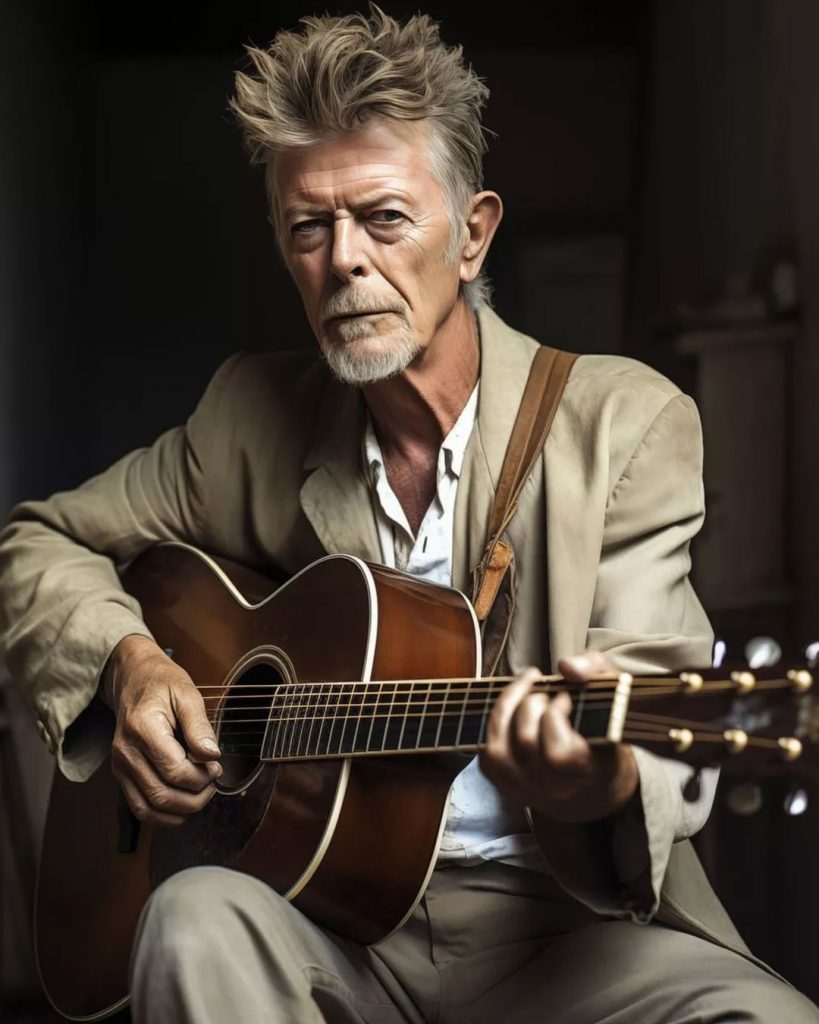 David Bowie recriado em inteligência artificial