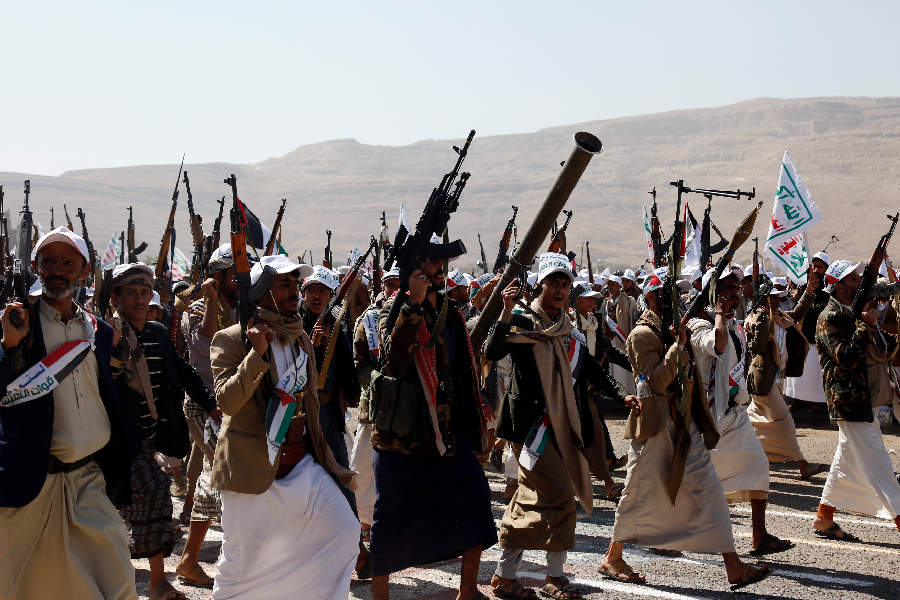 Rebeldes houthis no Iêmen