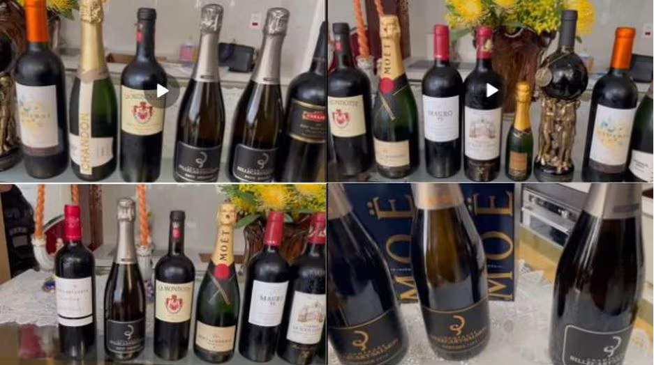 Policiais apreenderam objetos de arte sacra e garrafas de vinho que custam mais de mil reais em propriedades do padre