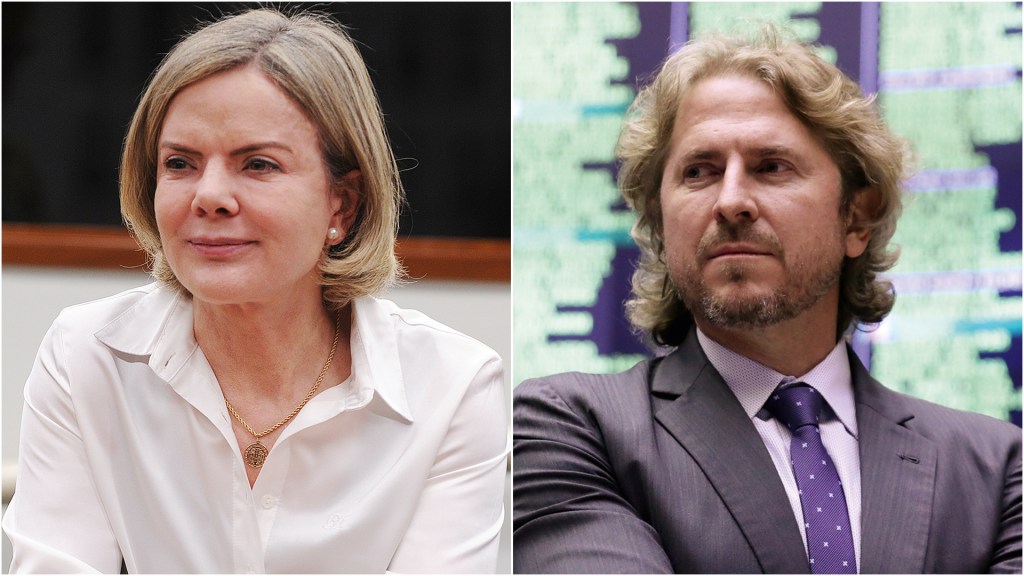 POLARIZAÇÃO - Gleisi e Zeca: novo confronto entre petistas e bolsonaristas