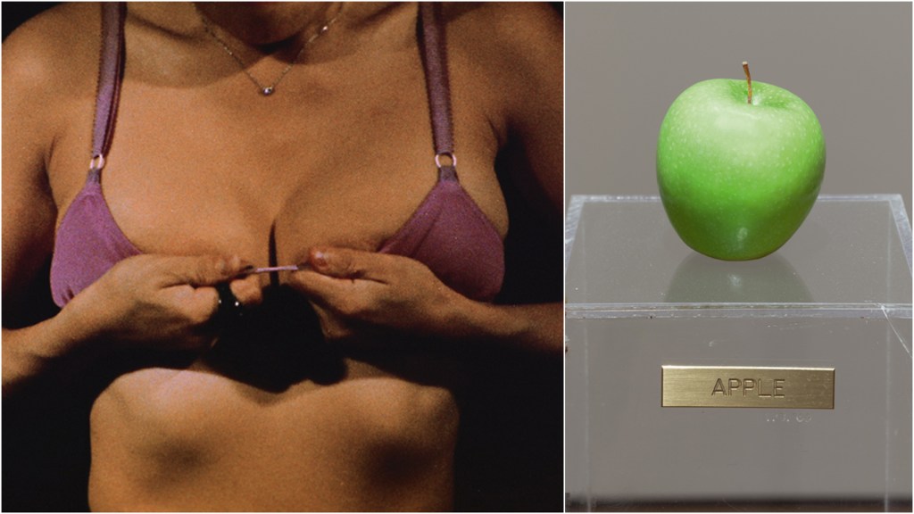 CONCEITUAL - A tentativa de se livrar do sutiã e a maçã verde: obviedade pueril