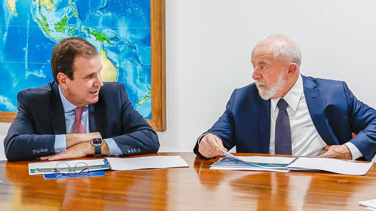 O prefeito do Rio de Janeiro, Eduardo Paes, e o presidente Luiz Inácio Lula da Silva (