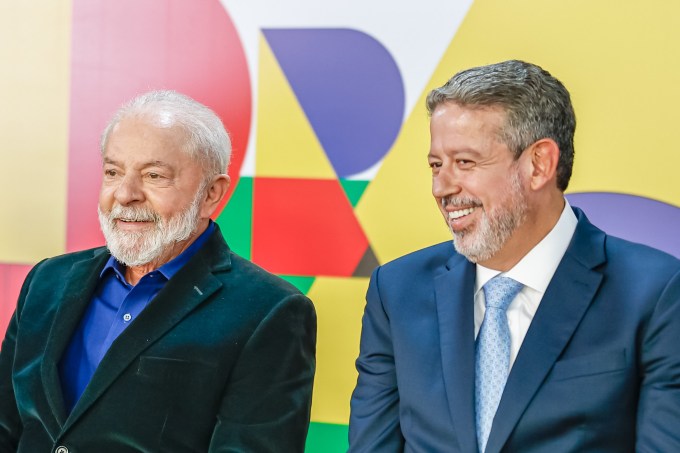 O presidente Luiz Inácio Lula da Silva e o presidente da Câmara, Arthur Lira (PP-AL) – 28.08.2023