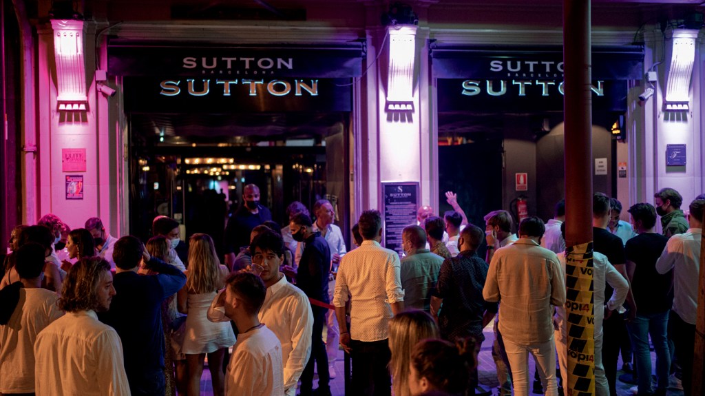 A CENA DA AGRESSÃO - A boate Sutton, em Barcelona, na Espanha: endereço de luxo, com camarotes privativos