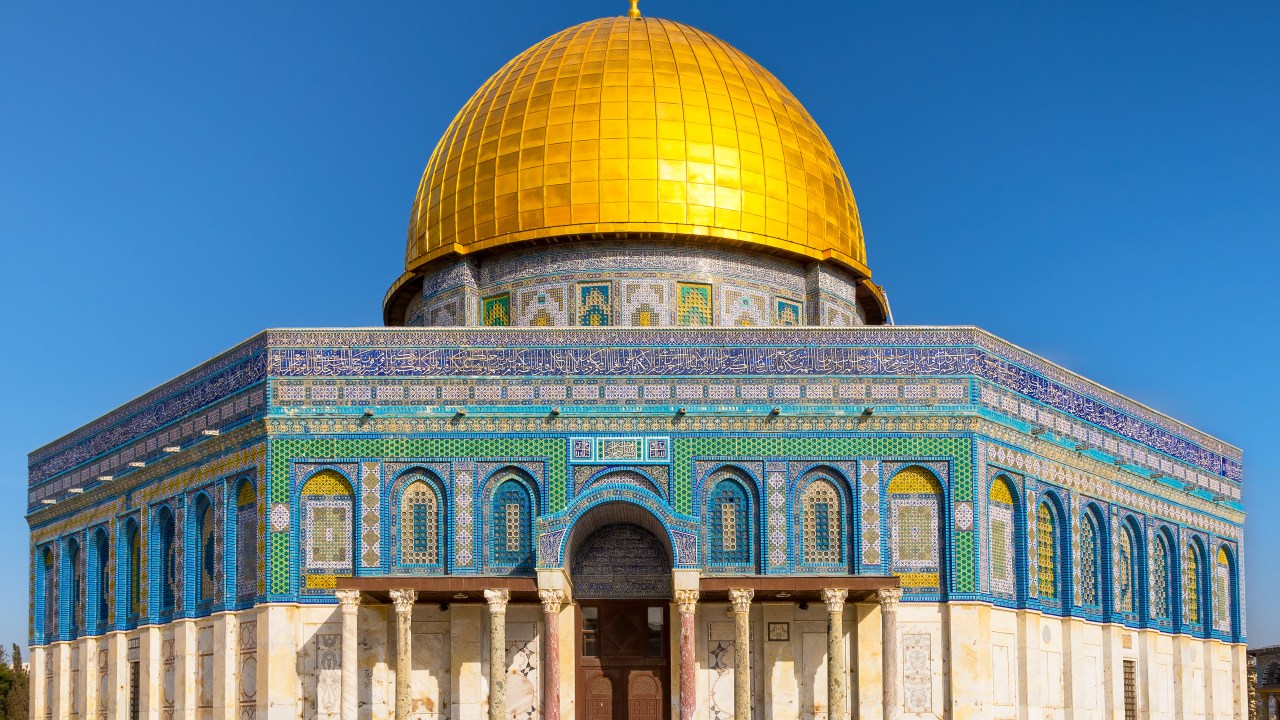 A mesquita de Al Aqsa, em Jerusalém, capital de Israel. 14/05/2021