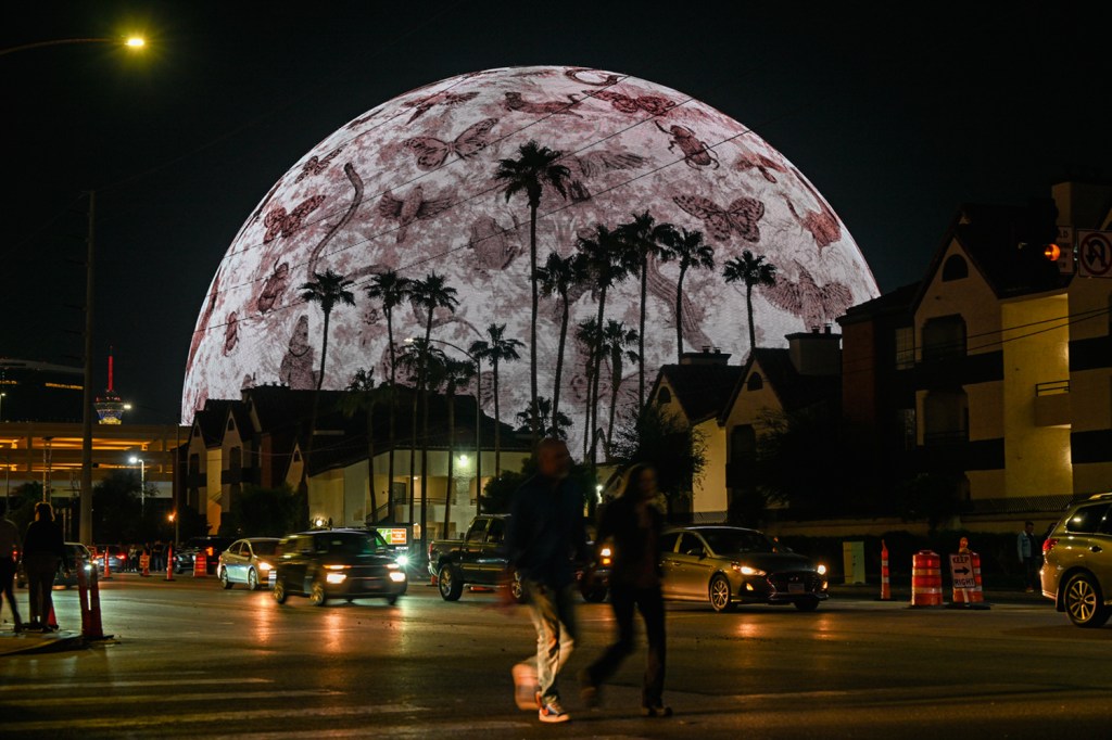 REFERÊNCIA - A Sphere, em Las Vegas: cúpula é inspiração de startup parceira