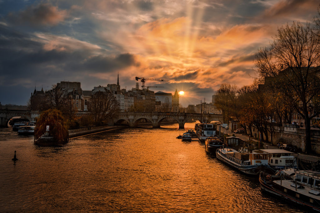 PARIS, FRANCE - DECEMBER 25: A view from Seine River in Paris, France on December 25, 2023. Paris, one of the most important centers of finance, diplomacy, trade, fashion, gastronomy, science and art in Europe, also attracts attention with its historical and cultural buildings. (Photo by Fatih Gonul/Anadolu via Getty Images)