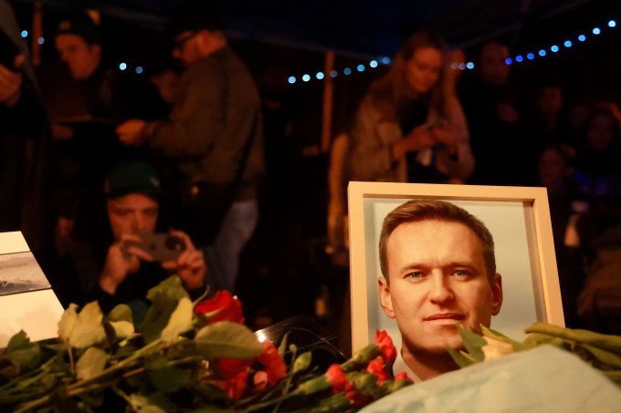 Vigil For Alexiei Navalny Held In Front Of The Russian Consulate General In Munich