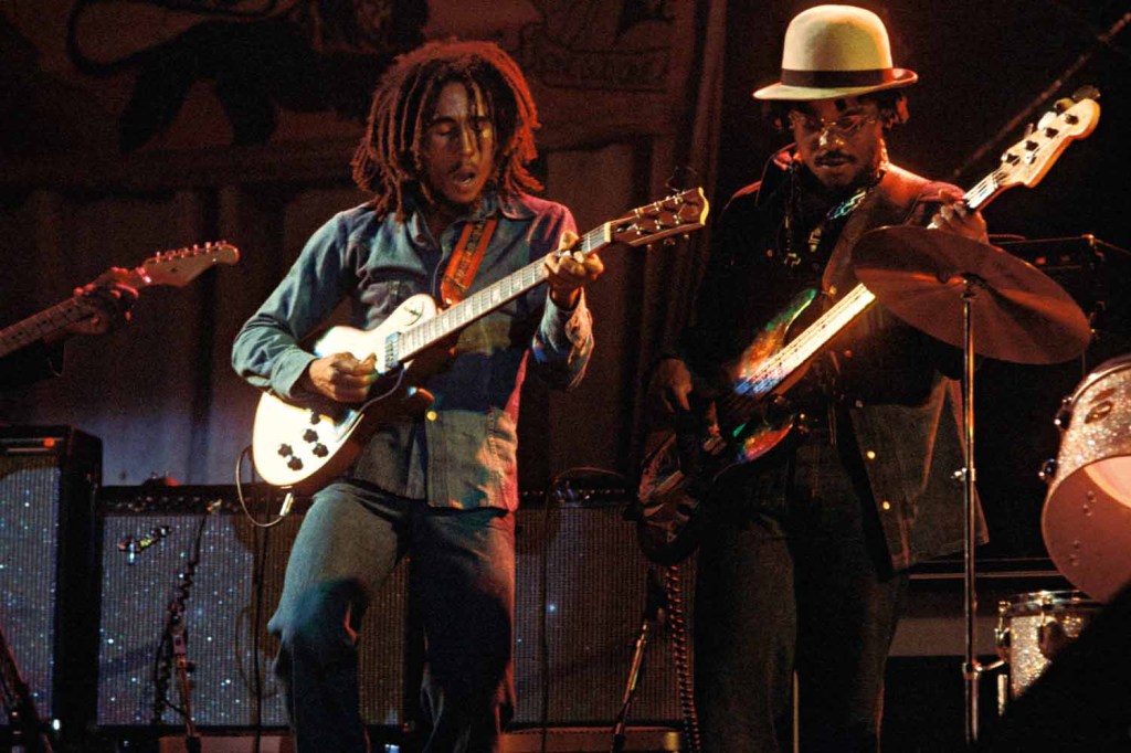 IN ACTION - Leading The Wailers: the band's original lineup marked an era