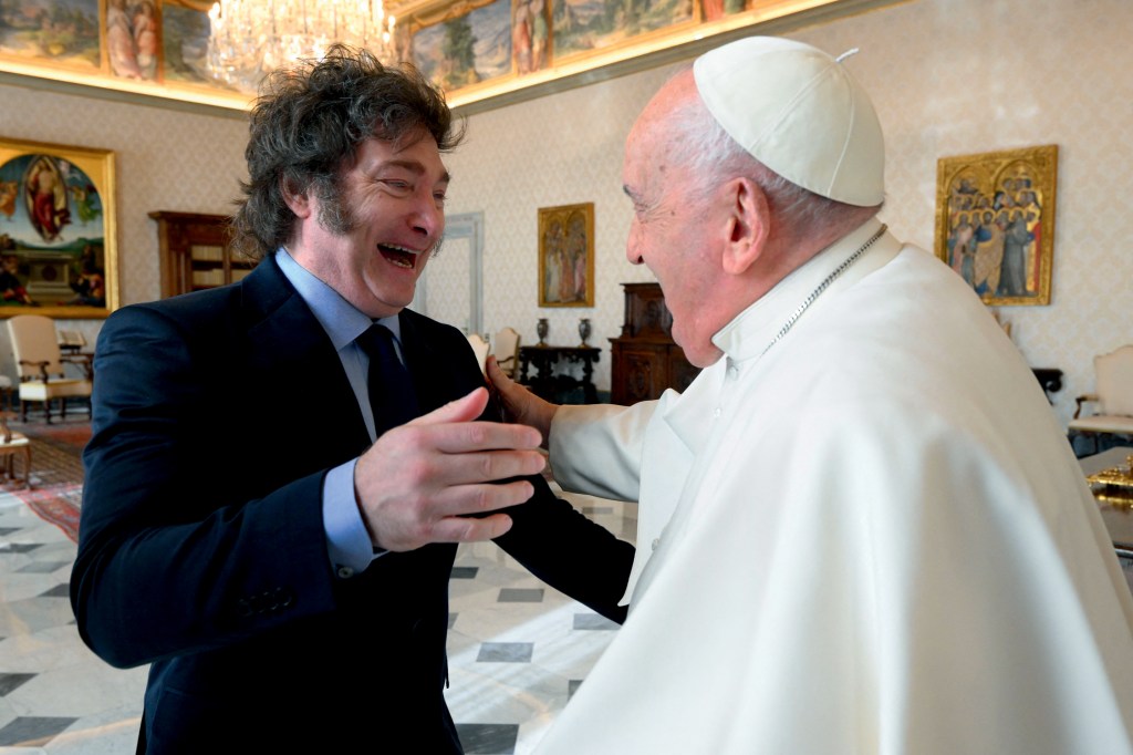 Javier Milei e Papa Francisco