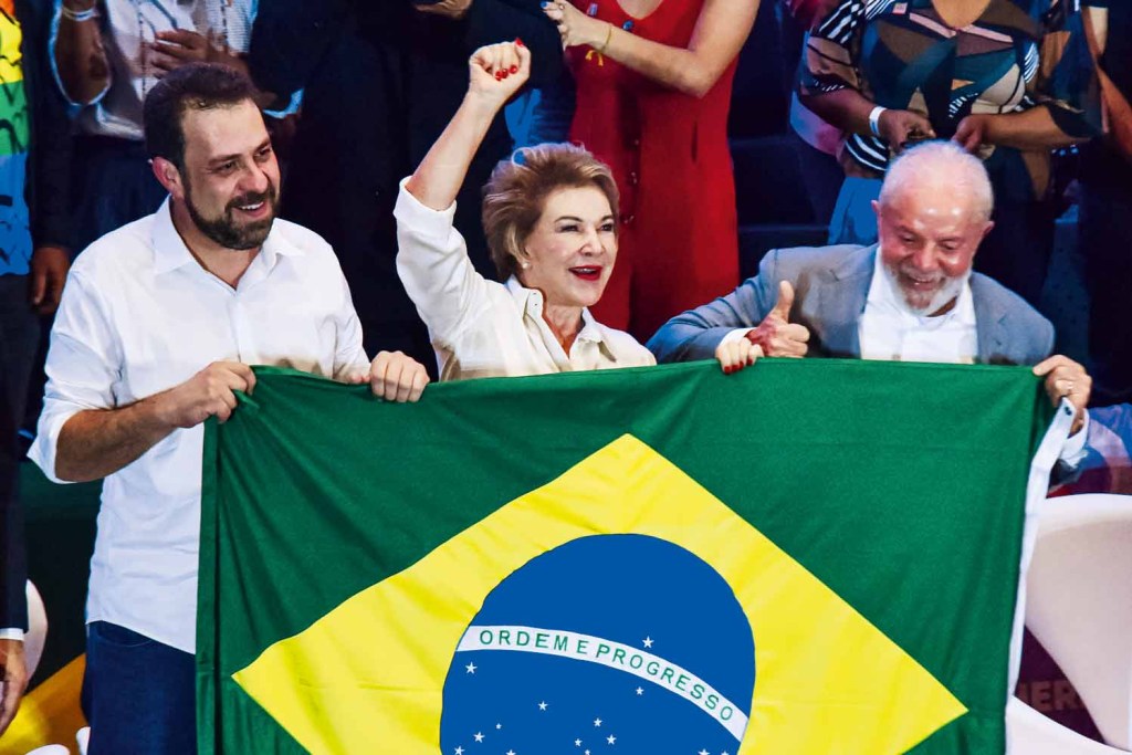À ESQUERDA - Boulos, Marta e Lula: nacionalização da disputa municipal