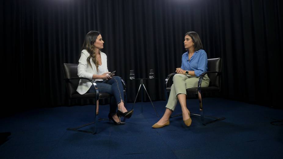 A deputada federal e pré-candidata à prefeitura de São Paulo, Tabata Amaral, durante entrevista para a jornalista e apresentadora, Marcela Rahal, no programa "Amarelas On Air", de Veja A deputada federal e pré-candidata à prefeitura de São Paulo, Tabata Amaral, durante entrevista para a jornalista e apresentadora, Marcela Rahal, no programa "Amarelas On Air", de Veja