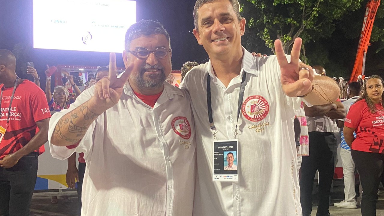 O deputado federal Washington Quaquá (PT/RJ) e o prefeito de Maricá, Fabiano Horta